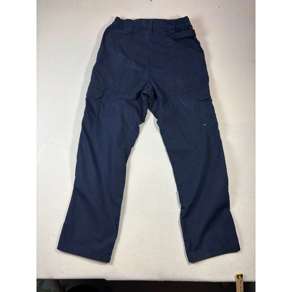 5.11 Tactical Mens‎ Navy Blue Ripstop Cargo Pants Utility Workwear 32x32